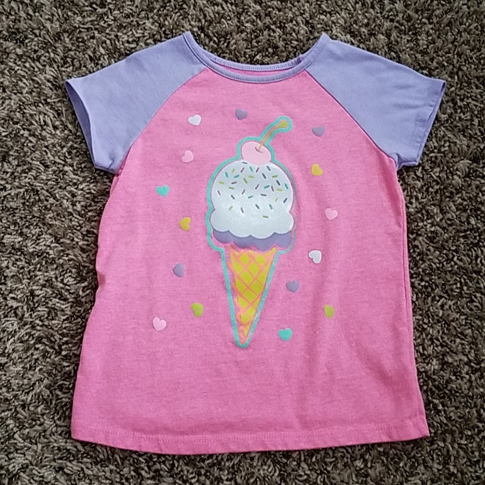 Pink and Purple ice cream top